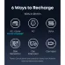 Promotional graphic of Anker SOLIX C2000 Gen 2 Portable Power Station showing six versatile recharge methods.