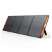 Front studio view of the fully unfolded Jackery SolarSaga 200W Portable Folding Solar Panel supported by kickstands.