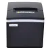 Front-top view of Xprinter XP-E200L POS Printer with paper slot, warning label, and status LEDs above brand logo.