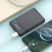 Awei 130120 magnetic wireless power bank charging smartphone via cable, compact design with LED indicator and fast charging