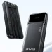Front and back view of Awei PA-91 10000mAh 22.5W Power Bank with Cable highlighting slim body and digital display