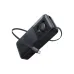 Compact power bank with built-in Type-C cable, digital battery display and sleek portable charging design