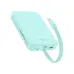 Baseus PPCXM10T blue magnetic power bank with built in USB C cable, slim design and LED indicators