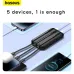 Feature graphic of Baseus PPMD2-10 Power Bank charging multiple devices simultaneously with compact hub design.