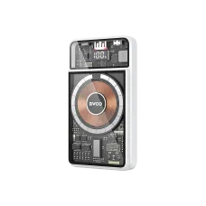 BWOO BO-P49 10000mAh Magnetic Wireless Power Bank With Built-in Type-C & Lightning Cable