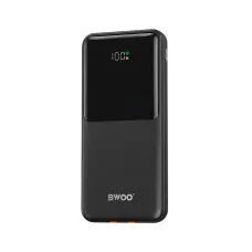 BWOO BO-P60 10000mAh 22.5W Power Bank With Built-in Type-C and Lightning Cable