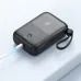 Front top angle view of BYZ BL-W127 22.5W 10000mAh fast charging power bank with charging cable connected.