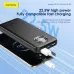 Promotional view of Foneng PX103 30000mAh 22.5W power bank charging a smartphone with fast charging.