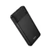 Hoco DB22 Brilliance 10000mAh Power Bank rear view showing its compact black design and LED battery indicator.
