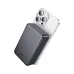 Hoco J160B portable power bank attached to smartphone, slim magnetic design for convenient wireless charging use