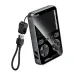 Front angled view of Hoco Q47 Shine 10000mAh PD 20W Power Bank with Game Console display.