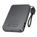 Rear angled view of Hoco Q47 Shine 10000mAh PD 20W Power Bank with attached strap.