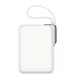 Back view of JR-PBF27 Pro portable power bank showing smooth finish, built-in cable, and minimalistic design