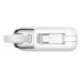 Top view of JOYROOM JR-PBF27 Pro power bank with built-in Type-C cable and wrist strap on clean white background