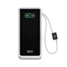 QCY HyperCharge PB20E 20000mAh 65W Fast Charging Power Bank with Built in Cable