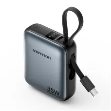 Vention FHEH0 10000mAh 35W Power Bank With Built-in Type C Cables