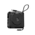 WiWU Wi-P051 compact charging station featuring wireless fast charging, built-in cable, USB outputs, and digital display