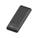 XO PB308 22.5W 10000mAh Power Bank, angled front view in black finish showing slim portable charging design