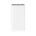 XO PB308 22.5W 10000mAh Power Bank, front view in white finish highlighting compact body and minimalist design