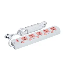 Maxline ML-358-3M Wire 5 Gang Multiplug Power Strip