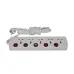 Nano MBS 405 5-Port Power Strip White (2 Pin Power Plug)