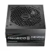 Top view of Antec NE1200 PLATINUM ATX3.1 Power Supply with cooling fan visible through grille and efficiency branding.
