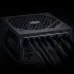 Front panel of Cooler Master V Platinum 1600 V2 PSU with honeycomb vents and modular cables attached.