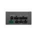 Connector panel of DeepCool PS750G 750W Power Supply showing modular ports for PATA, SATA, CPU, PCIe, and 12V-2x6.