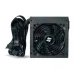 Angled view of Solitine STN-RP450BZ Power Supply with cooling fan and attached cables for motherboard and peripherals.