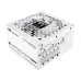Thermaltake Toughpower GT Snow 1000W white PSU angled rear view highlighting modular interface and clean build design