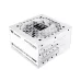 Thermaltake Toughpower GT Snow 750W white PSU angled rear view highlighting modular interface and clean build design