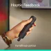 Handheld view of Logitech Spotlight 2 Presenter with haptic feedback for refined control.