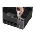 Close up view of the Epson EcoTank L3310 Multifunction InkTank Printer highlighting the ink tank refill section on the side