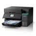 Front angled view of the Epson EcoTank L6390 A4 Wi-Fi All-in-One Ink Tank Printer with ADF printing a color document.