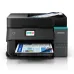Front view of the Epson EcoTank L6390 A4 Wi-Fi All-in-One Ink Tank Printer with ADF printing a page from the output tray.