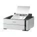 Compact design view of Epson EcoTank Monochrome M1140 Ink Tank Printer printing hotel promotion sheet with clear text and graphics.