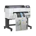 Front-left view of Epson SureColor SC-T5435 36-inch Technical Printer with printed output loaded