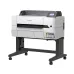 Front-left view of Epson SureColor SC-T5435 36-inch Technical Printer on stand with paper roll installed