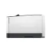 Side profile of HP LaserJet Pro printer showing its compact body, clean design, and sturdy build quality