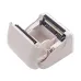 Side angled view of the Xprinter XP-P323B Thermal Barcode Label Printer with its closed top and compact form.