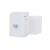 Angled view of the Xprinter XP-P323B Thermal Barcode Label Printer placed beside its removable battery for clarity.