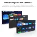 Interface view of AUN U001 Pro 1000 ANSI Lumens 4K Android Projector showing Google TV apps and smart features