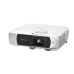 Angled front shot of Epson EB-FH54 Projector with bold branding and 3LCD tech for vivid, sharp presentations.