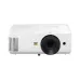 Front view of ViewSonic PA700W Projector with large lens, ventilation grilles, and logo featuring three colorful birds.