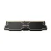 Angled front view of Lexar THOR OC DDR5 RAM showing sleek black heat spreader with gold accents and premium design.