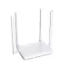 Front-left view of Tenda HG15 AX1500 Dual Band Wi-Fi 6 XPON ONT Router with four antennas