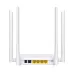 Rear view of Tenda HG15 AX1500 Dual Band Wi-Fi 6 XPON ONT Router showing ports and antennas