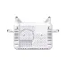 Bottom view of Tenda HG15 AX1500 Dual Band Wi-Fi 6 XPON ONT Router with wall mount slots