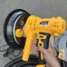 Close-up of Tolsen 79584 Drywall Sander with pistol-grip handle and black drum housing cable for drain cleaning use.