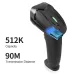 Front angled view highlighting the transmission features of the GTCODESTAR X-620H 1D Wireless Barcode Scanner.